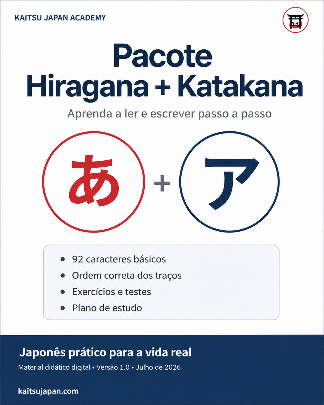 Pacote Hiragana e Katakana